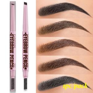 Waterproof Eyebrow Pencil Set, Dual-Ended Long-Lasting Brow Pen with Powder & Brush, Deep Light - Bl, Fall Makeup Essential