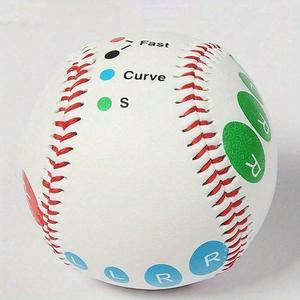 Baseball Training Ball, Baseball Pitching Trainer with Color Coded Finger Placement Mark, Suitable for Baseball Training, Batting Practice Equipment, Baseball Training Equipment