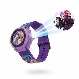 Projection Watch, 24-Panel Children Electronic Light-Up Toy, Rumi Zoey Mira Design, Ideal Gift for Kids k  pop  demon  hunter  toys projection  watch holiday  gift   box