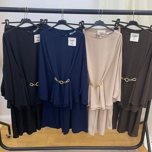 Poncho Style Belted Two-piece pf4