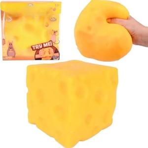 Soft Cheese Block - Best Gift, Stress Relief, Stress Relief Squishies, Squishy Fun, Perfect for Play and Relax, Ideal Holiday Gift, Valentine's Day Present
