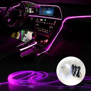 USB-Powered Car Interior LED Ambient Light, 5M Fiber Optic Strip with Multiple Color Modes, Car Interior Decorative Items, Car Ambient Lighting, Led Car Lights, Led For Car, Interior Led Vehicle