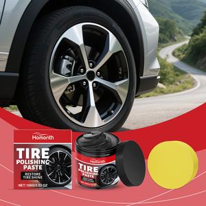 Tire Gloss Protection Agent, Premium Long-Lasting Shine Wax Protective Maintenance Coating, Keeps Car Tires Shiny and Bright