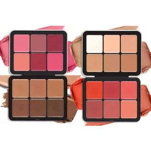 6 Color Concealer & 6 Color Blush Palette Summer Gift, Long Lasting Makeup Palette, Tinted Facial Contouring Makeup Tools for Daily Use, Facial Makeup Products, Cosmetic Mother's Day Gift for Women