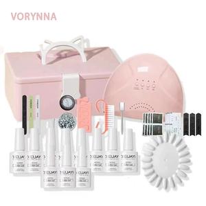 【50% Off 】Gel Nail Polish Set with 48W UV Nail Lamp 11 Colours 73ML Gel Polish Fake Nail Stickers Starter Kit Ultra Fast Drying Long Lasting Glitter DIY Salon Level Nail Art at Home Perfect Gift for Nail Art Lovers