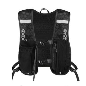 Unisex Running Hiking Cycling Vest, Lightweight Backpack with Water Bottle Bag, Adjustable Straps, Reflective Design, Outdoor Sports Bag