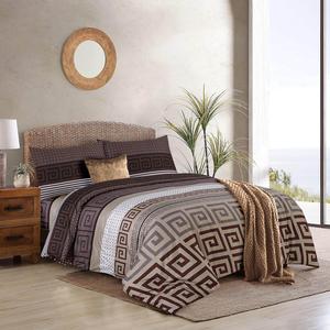 Luxury & Elegant 4-Piece Marble & Floral Bedding Set - Ultra Soft Duvet Cover with Deep Pocket Fitted Sheet & Pillowcases - Hotel Quality, Wrinkle-Resistant, Machine Washable - Elegant Bedroom Décor - King, Double & Single Sizes Available
