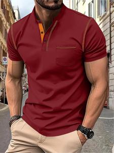 Men's Regular Fit Solid Color Short Sleeve Tee, Casual Comfy Round Neck T-shirt for Daily Wear, Men's Top for All Seasons