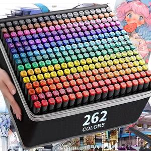 Abundant Colors Double Tip Art Marker Sets, Permanent Marker Pen for Drawing Painting Comics Design, School Supplies, Art Materials