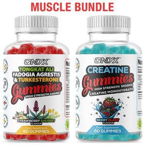 Gym Bundle - Creatine Monohydrate Gummies & Turkesterone Gummies Fitness Supplement