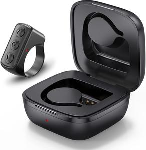 Bluetooth Scrolling Ring Remote Control for Tiktok,Compatible with ipad,Smartphone,Cellphone, Black,Not applicable to Kindle