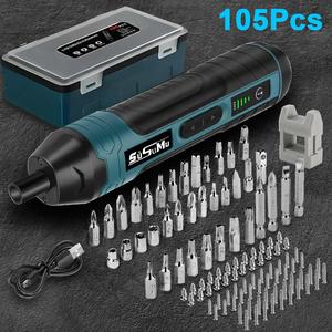 Torque Adjustable Electric Screwdriver, Switchable Screwdriver, Cordless Power Screwdriver Set, USB Rechargeable Multifunctional Screwdriver with Light, Handheld Driver Tool Kit, Rechargeable Tools