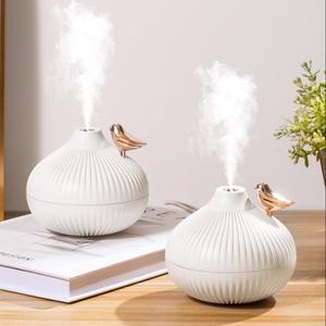 creative onion design small humidifier, usb powered silent operation air humidifier, cool mist maker humidifier, desktop humidifier for bedroom home office, home appliances, room decorations