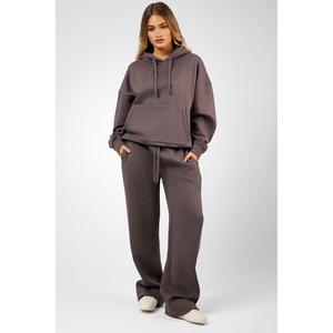 Kaiia Logo Wide Leg Joggers Mink