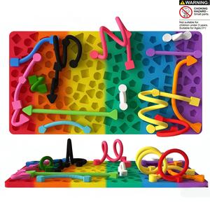 Silicone Fidget Toy Sensory Board for Kids, Ideal for Autism, Stress Relief, Adhd Management, Perfect for Traveling, Stress Relief Fidgeting