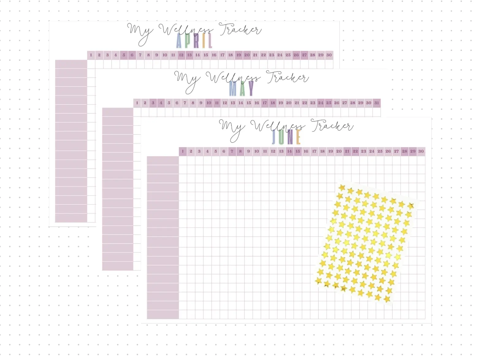 Star Chart - Habit Tracker (3 Month Bundle)
