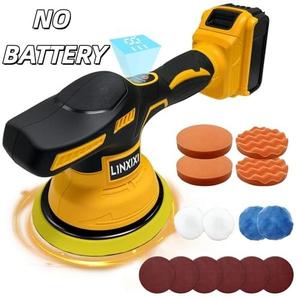 Cordless Car Buffer Polisher for Dewalt 20V Battery, 8 Variable Speed Car Polisher,6 Inch Portable Orbital Buffer Polisher Kit for Car Detailing/Waxing/Polishing(Battery Not Include)