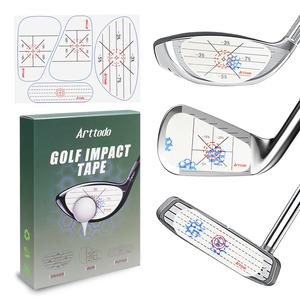 Arttodo Golf Impact Tape, Golf Impact Sticker, Golf Ball Tracker, Self-Teaching Sweet Spot and Consistency Analysis, 100 Sheet(400 Labels)