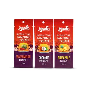 Jellybean Tanning Intensifying Sachet Trio (3 x 20ml Sachets) Sunbed Accelerator Cream