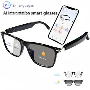 AI  Smart Glasses,160 Languages,Chat GPT,Audio Glasses for Men And Women,Microphone And Speaker, HD Voice Calls And HIFI Music Quality,Hands-Free Calling,Color Changing Lens, Suitable for  Riding,Driving,Travel,Black Friday & Cyber Monday