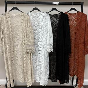 emlavish Crochet Lace Detail Summer Kimono