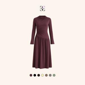 Ruched Asymmetrical Dress