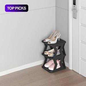 Multi-layer Vertical Removable Shoe Rack, 1 Count Modern Shoe Shelf, Easy Installation Shoe Storage Rack for Home Dormitory Company, Shoe Rack Organizer