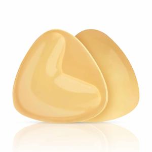 Self-Adhesive Bra Pads Sports Clothing Sponge Silicone Padding Thick Small Chest Enhancer Triangle Heart Shape Breast Inserts Sticky Nipple Covers