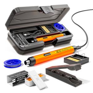 USB Or Battery Dual-use Soldering Iron, 3-speed Temperature Adjustable Soldering Iron with Accessories, Welding Accessories for Home & Office, Electric, Tool, Heavy Duty, Parts
