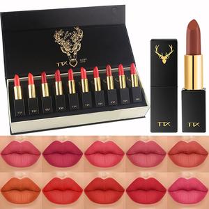 10 Color Matte Lipstick Set, Long-Lasting Waterproof Non-Stick Cup, Perfect Gift for Women, Lip Color Pigment