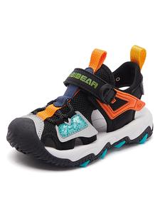 HOBIBEAR Children's Shoes, Boys' Casual Baotou Beach Shoes, Breathable Sports Sandals