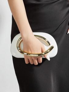 Women's Elegant Minimalist Handbag, Fashionable Solid Color Clutch Bag for Party, Trendy All-match & Exquisite Bag for Birthday Gift, Fashionable Versatile Purse