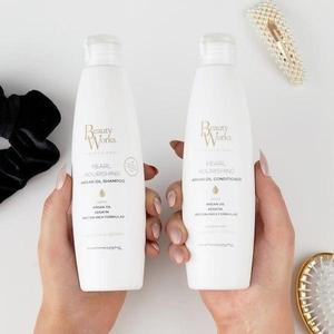 Beauty Works Shampoo & Conditioner Duo 250ml  for Haircare - Cleanser Argan Oil Moisturize Smooth Argan