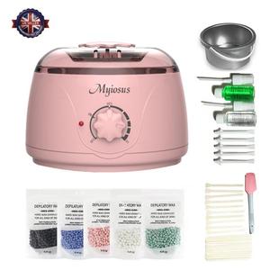 Waxing Set, Wax Warm Hairremovalset, 500g hard wax beads, 2treatedwaxes and 25 applicator sticksforface, arms, legs and whole bodyhairremoval Body Care
