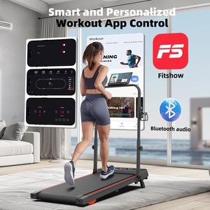 Agilithor 2-in-1 Foldable Treadmill & YXT002 Treadmill - Smooth Performance 2.5 HP Motor Portable & Comfortable LED Display Height Adjustable Armrest App Connected Walking Pad for Office & Home for Christmas presents