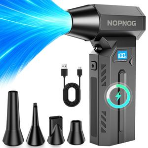 140000RPM Cordless Turbo Blower |4 Gears LED Light Type-C Charging