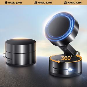 MAGIC JOHN Upgraded Magnetic Phone Holder with 360° Rotation, Strong Magnet, Foldable and Portable Design, Perfect for Cars, Glass, Gyms, and Other Smooth Surfaces