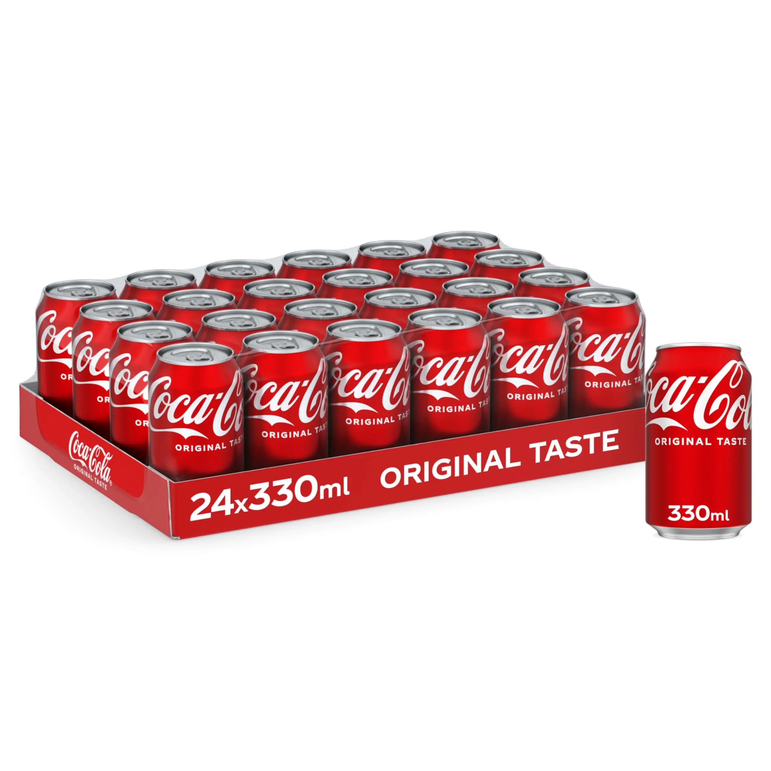 Coca-Cola Original Taste 24 x 330ml Cans Fast Shipping Beverage Drink