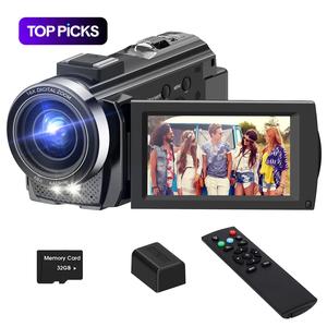 Dvc Camera, Premium Portable Camcorder, Videocameras, Video Recording Gear, Full HD 1080P Video Recorder, 3-Inch Tft LCD Screen, 270° Rotating IPS Display, Includes Remote & 32GB Memory Card #TOP PICKS