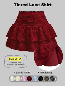 women's solid ruffle hem skort, casual comfy breathable skort for daily wear, ladies sportswear for all seasons