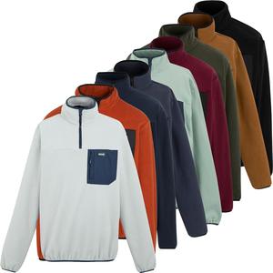 Regatta Mens Fleece Jacket Half Zip Marl Micro Fleece Warm Outdoor Breathable Stretch Warm Outdoor Hiking Jumper M to 6XL