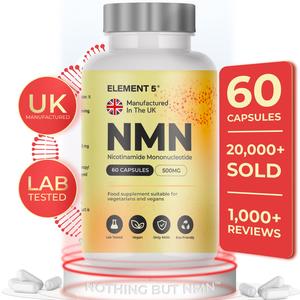 60 x 500mg NMN Capsules from Element 5 - 2 Month Supply - Nicotinamide Mononucliotide
