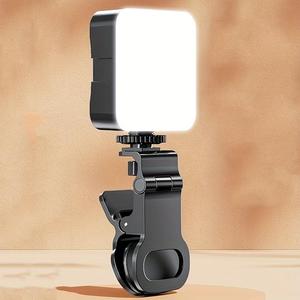 Portable LED Phone Light, Led Smartphone Light, Cell Phone Light, Multifunctional Clip-On Light, Pocket Fill Light for Selfie, Live Streaming, Vlogging & Makeup, Cell Phone Accessories