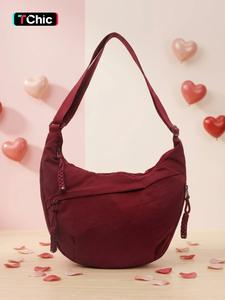 Women's Solid Color Shoulder Bag, Bags Crossbody, Fashionable Nylon Crossbody Bag for Daily Used, Crossbody Bag Women, Casual Trendy Versatile High-quality Daily Commuter Crossbody Bag