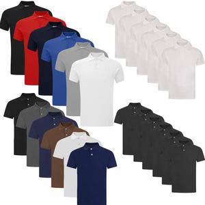 Pack of 6 Mens Polo Shirt Short Sleeve Plain Pique Top Designer T Shirt Tee Casual Classic