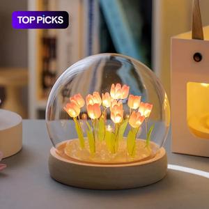 Creative Tulip Shaped LED Lights for Bedroom, Decorative LED Light, Flower Light, Led Night Light, Table Atmosphere Lamp, Floral Lamp, Tabletop Light, Cozy Ambient Lighting For Home Decoration Birthday Gift #TOP PICKS