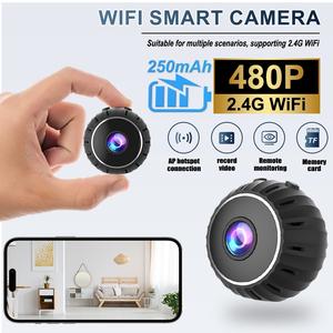 Indoor Wifi Security Camera with Rechargeable Battery, Pet Baby Monitor with Magnetic Mount, 360° Coverage, Motion Alerts, APP & Alexa Compatible, Home Security Cameras, Wifi Surveillance Camera, Home Monitoring Camera