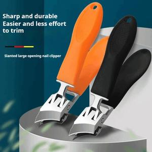 Buy One Get One Free | Deep Groove Nail Clippers, Large Opening with Pointed & Angled Tip, Oversized Anti-Splash Toenail Clippers for Foot Care
