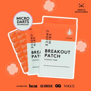 SKIN CHOICE Breakout Patch Classic Fade with Niacinamide & Hyaluronic Acid for Dark Spots | Microdart Pimple Patches | Pack of 8 | Hydrocolloid Dots Acne Stickers | Vegan Cruelty-Free Skincare