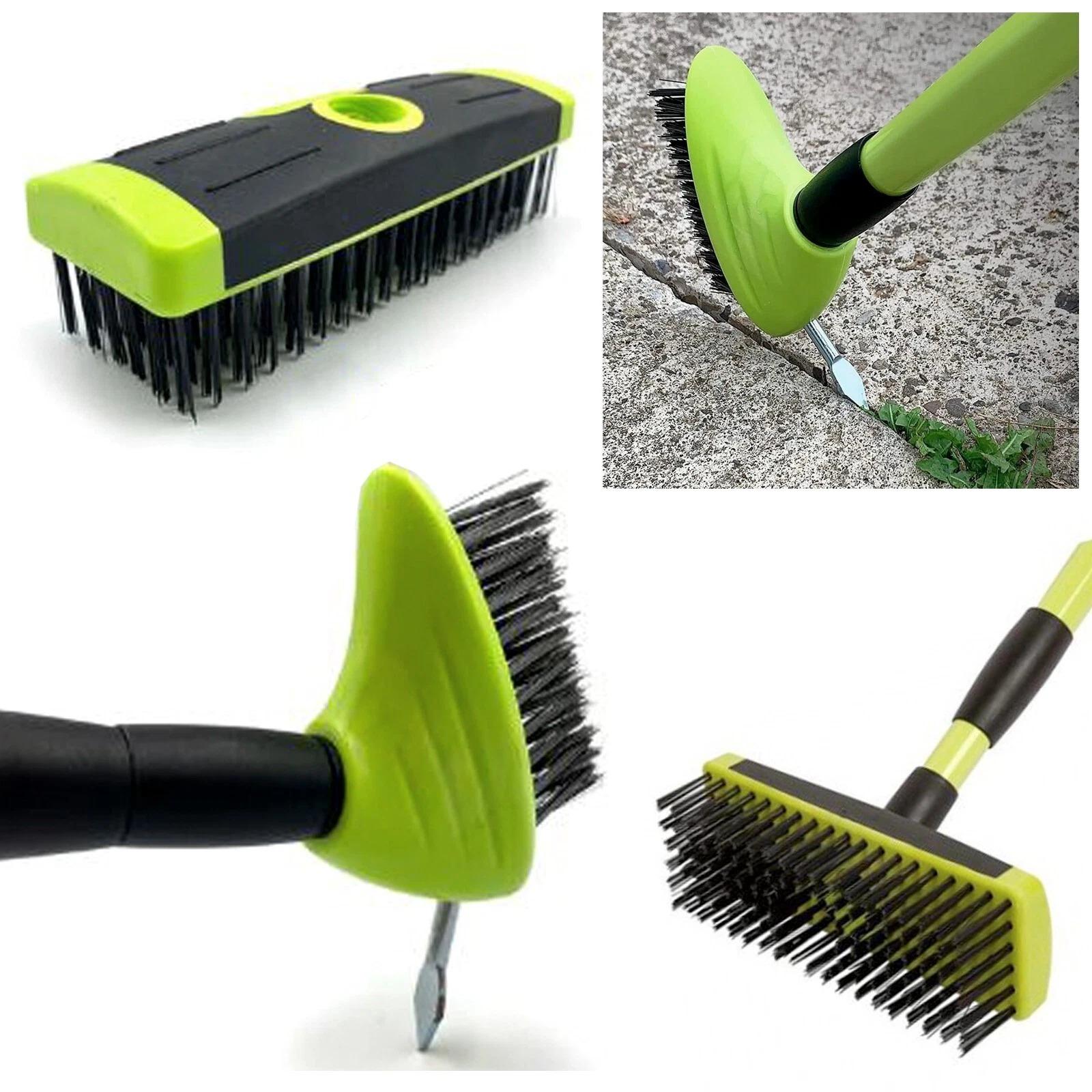 3 in 1 Cleaning & Weeding Garden Wire Brush Weed & Moss Removal Tools